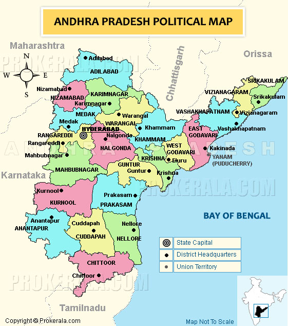 India Map Political With Capitals