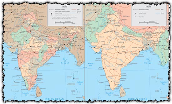 India Map Rivers And Cities