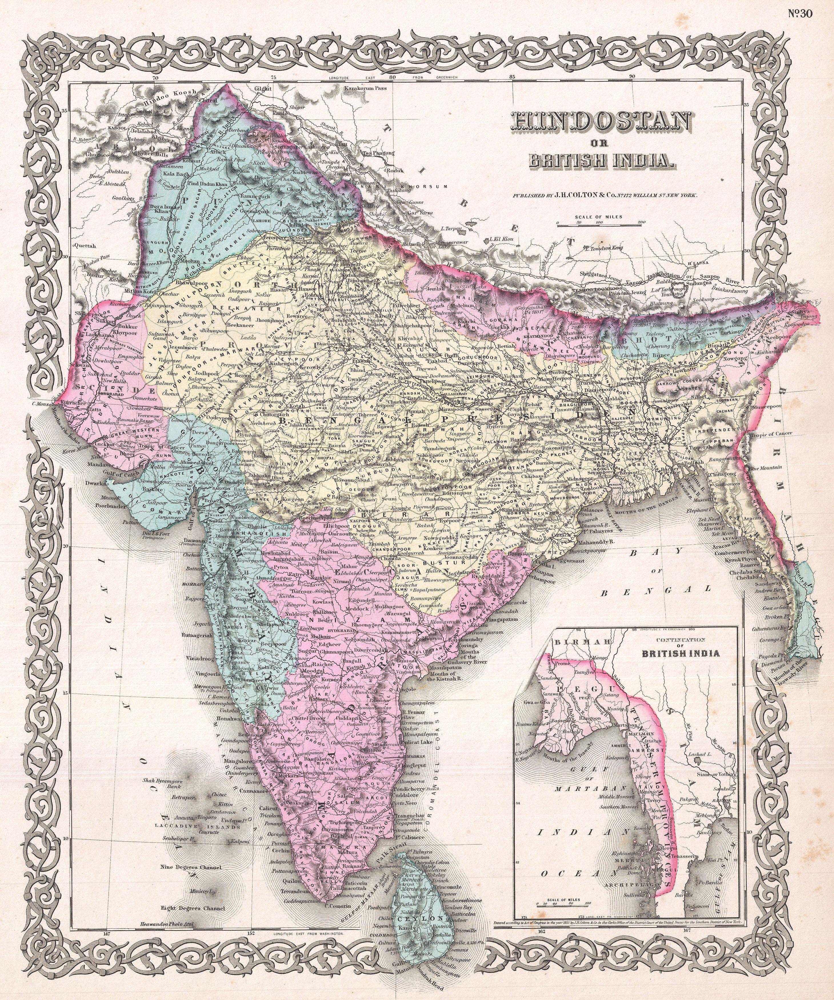 India Map Rivers And Cities