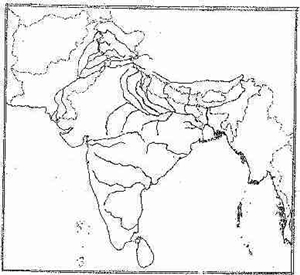 India Map Rivers And Mountains