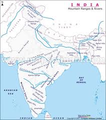 India Map Rivers And States