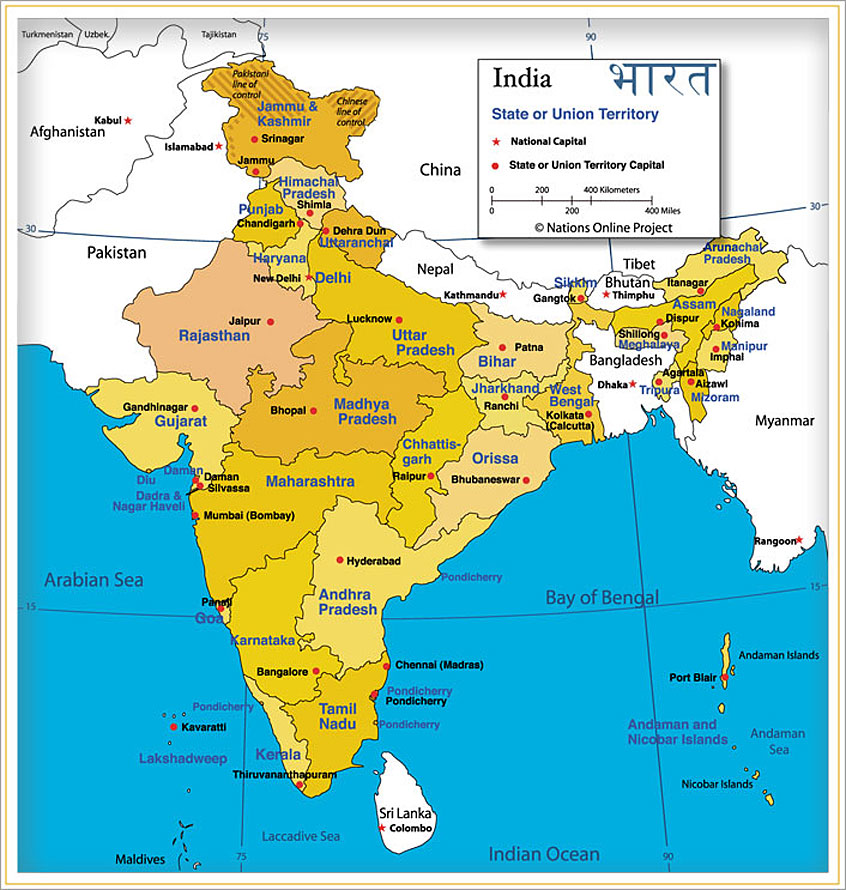 India Map With Cities And States Pdf