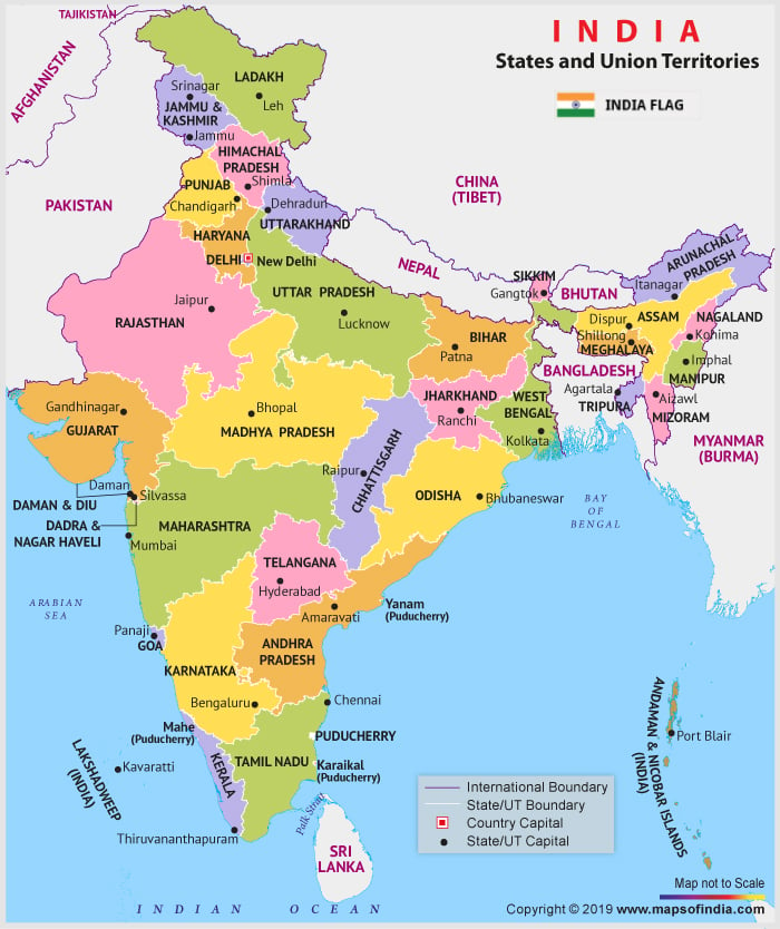 India Map With Cities And States Pdf