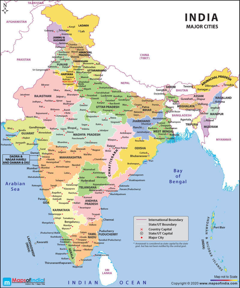 India Map With Cities And States Pdf