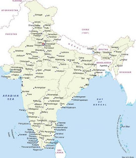 India Map With Cities And Towns