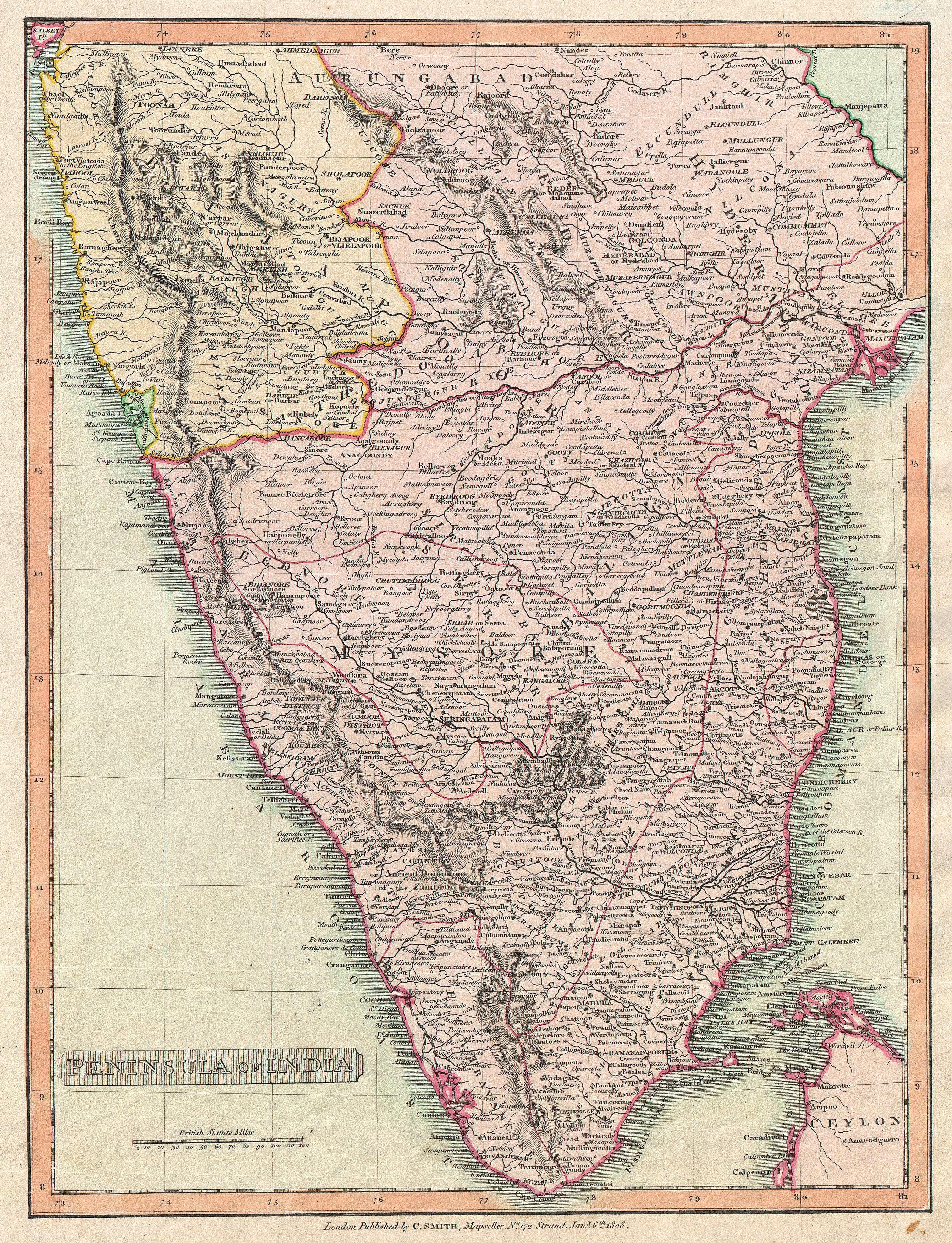 India Map With Cities And Towns