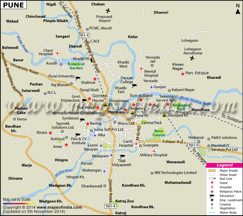 India Map With Cities And Villages