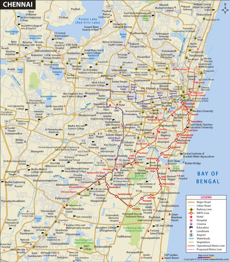 India Map With Cities Distances