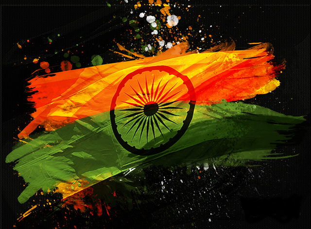 Indian Flag Animated Image