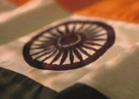 Indian Flag Flying Gif