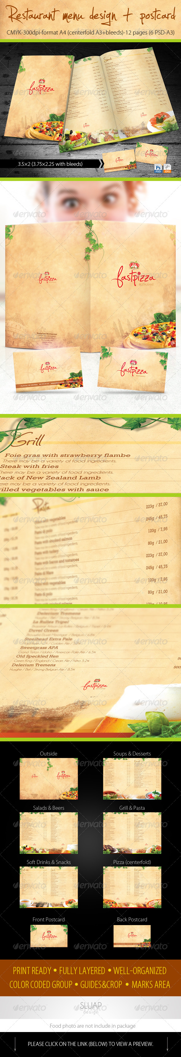 Indian Food Menu Design