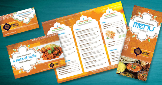 Indian Food Menu Sample