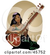 Indian Musical Instruments Clipart