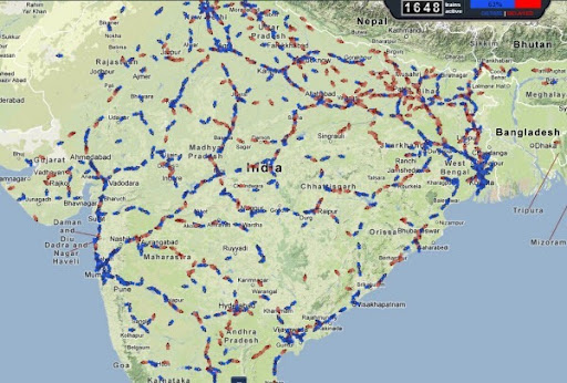 Indian Railway Map Google