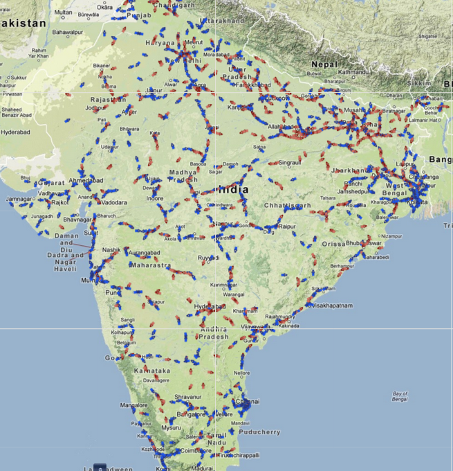 Indian Railway Map Google