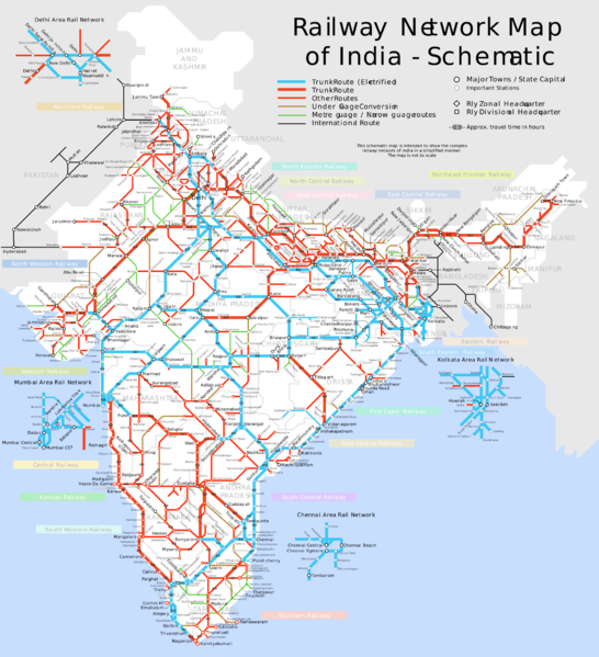 Indian Railway Station Map