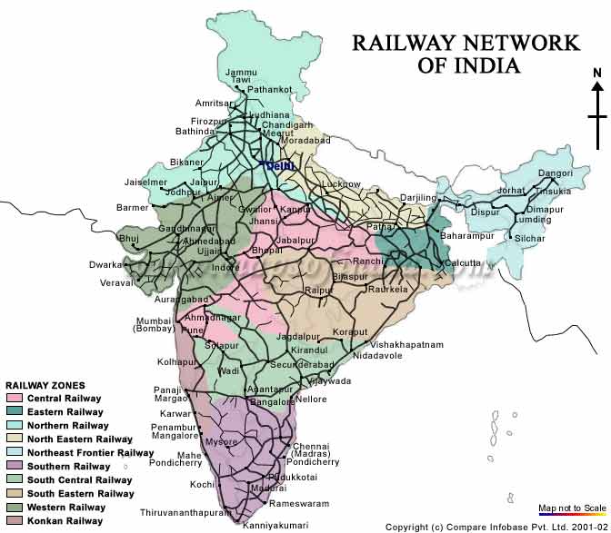 Indian Railway Station Map