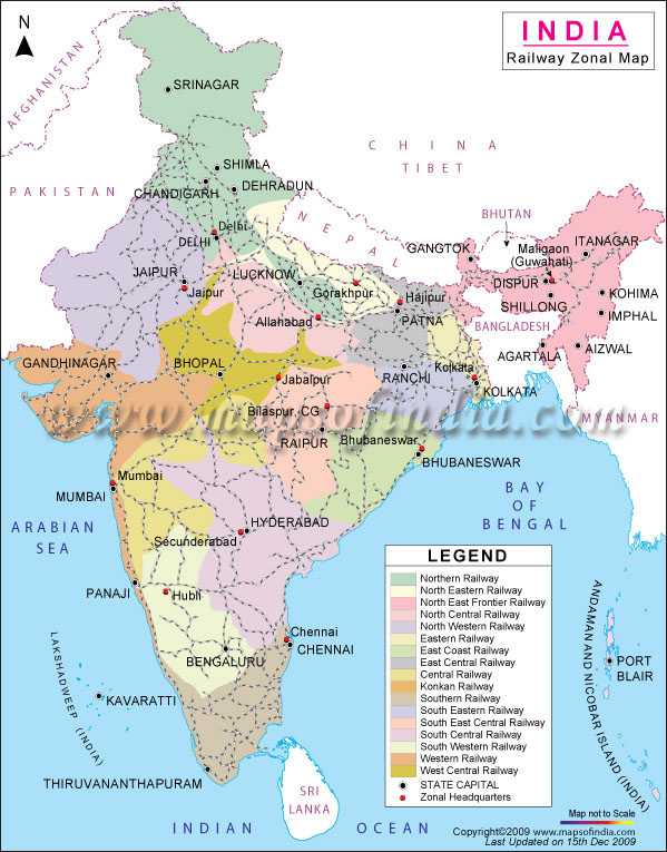 Indian Railway Station Map