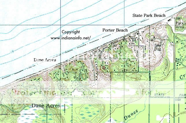 Indiana Dunes Map