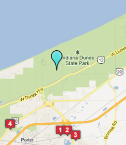 Indiana Dunes Map