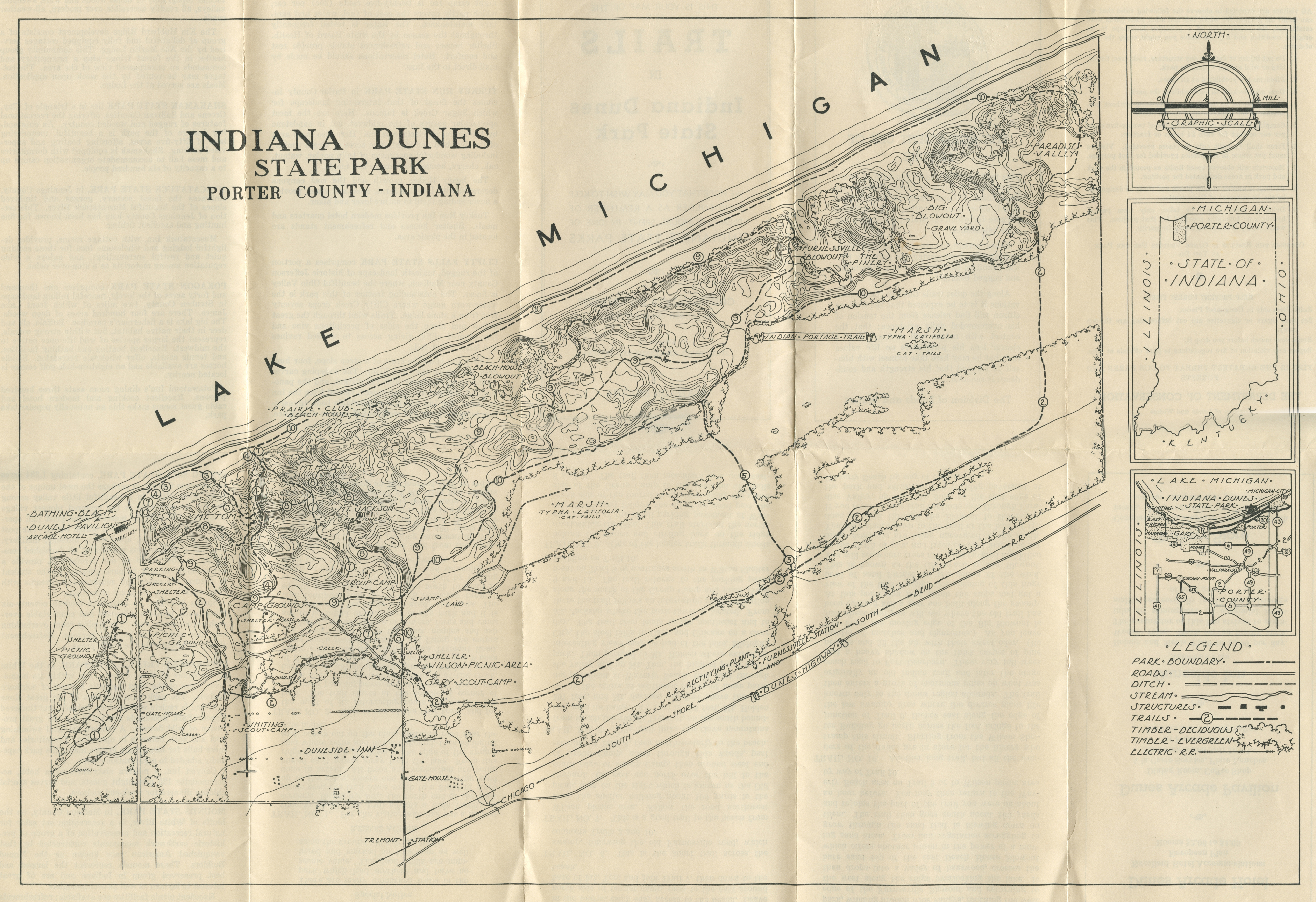 Indiana Dunes Map