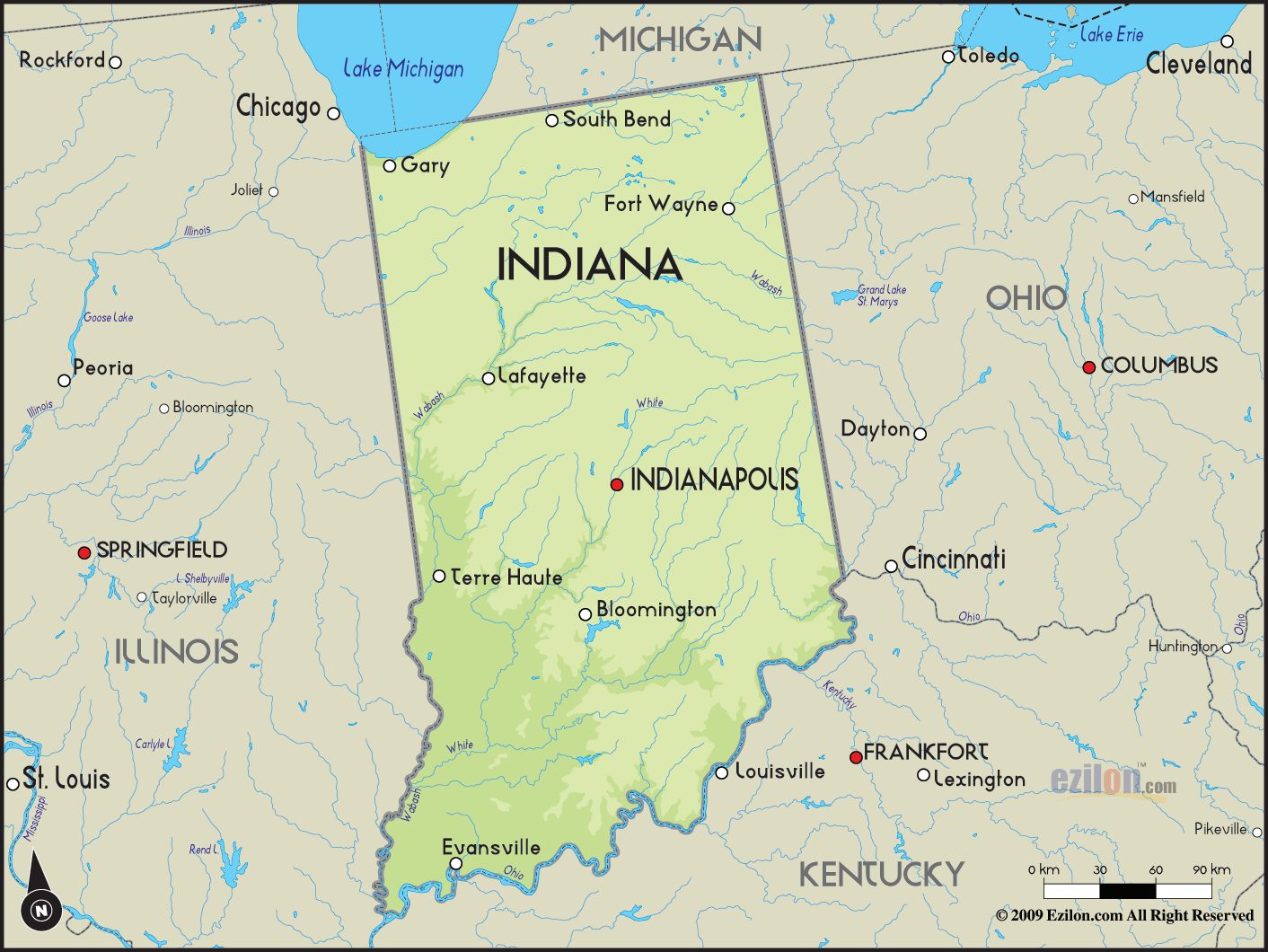 Indiana Dunes Map