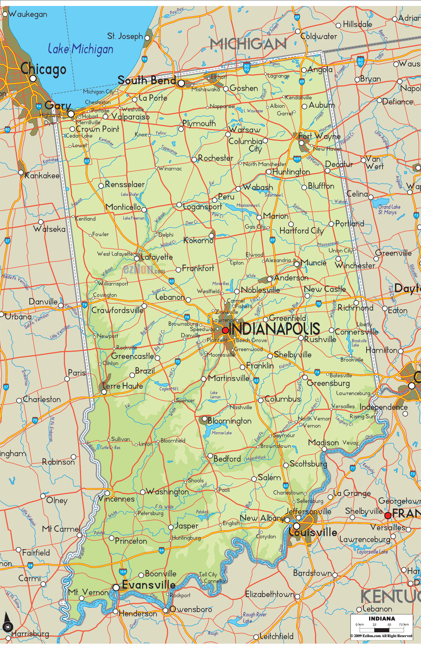 Indiana Map