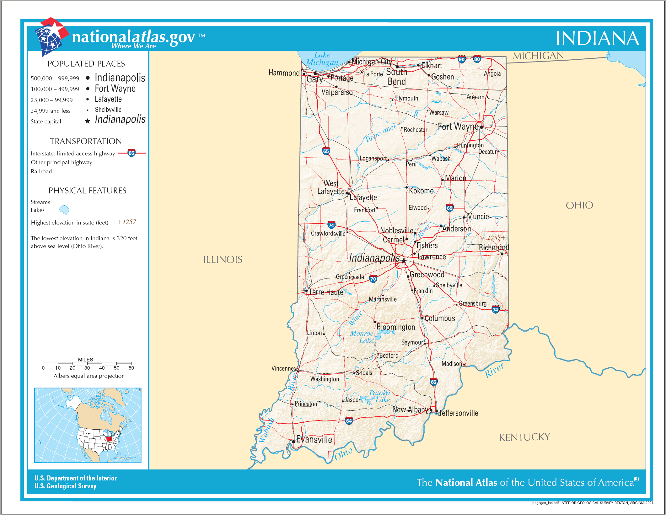 Indiana Map