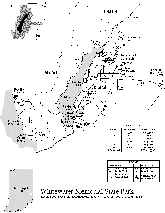 Indiana Map State Parks