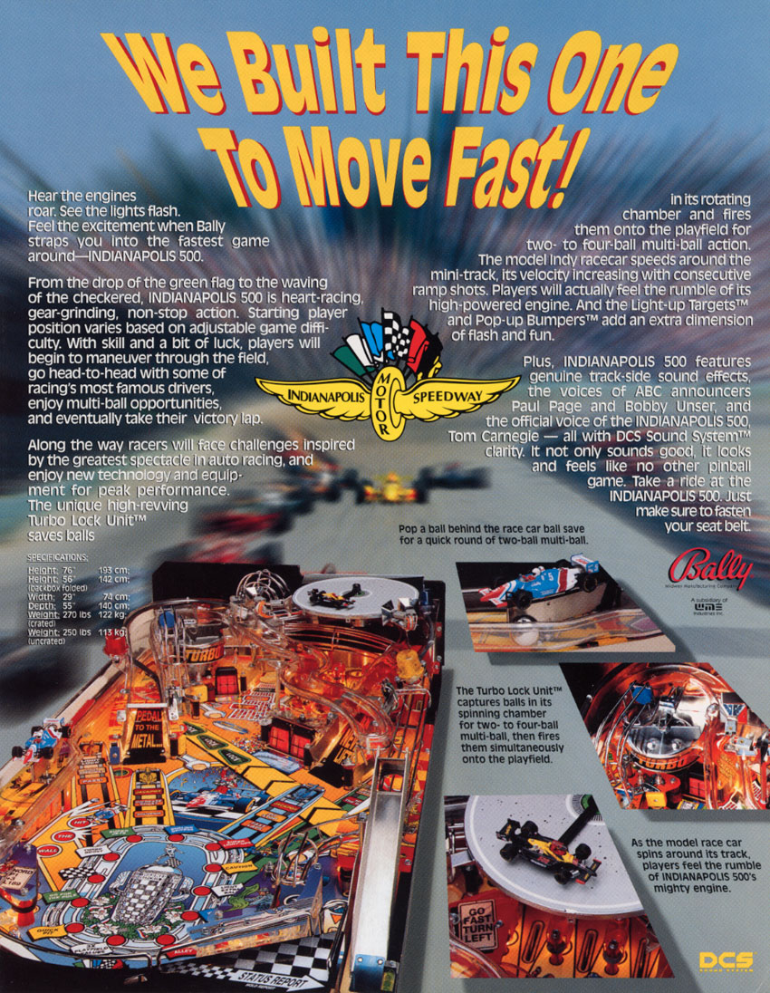 Indianapolis 500 Pinball