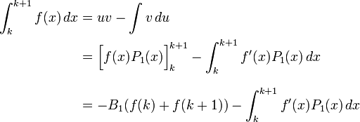 Integration By Parts Formula Proof