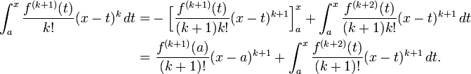 Integration By Parts Formula Proof