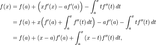 Integration By Parts Formula Proof