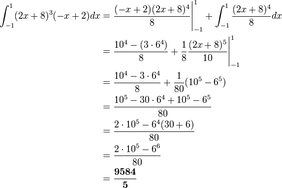 Integration By Parts Formula With Limits