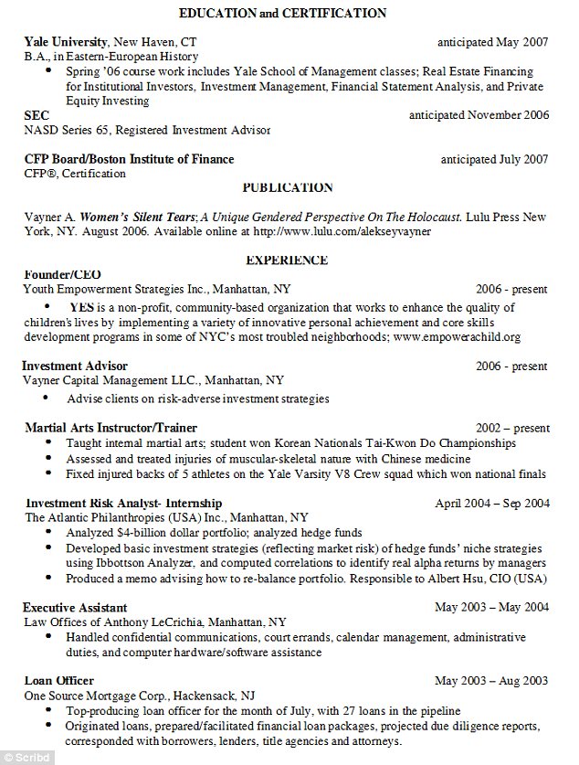 Investment Banking Cover Letter No Experience