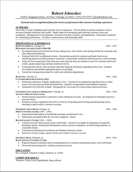 Investment Banking Resume Sample