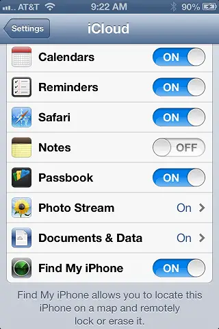 Ios Settings Application