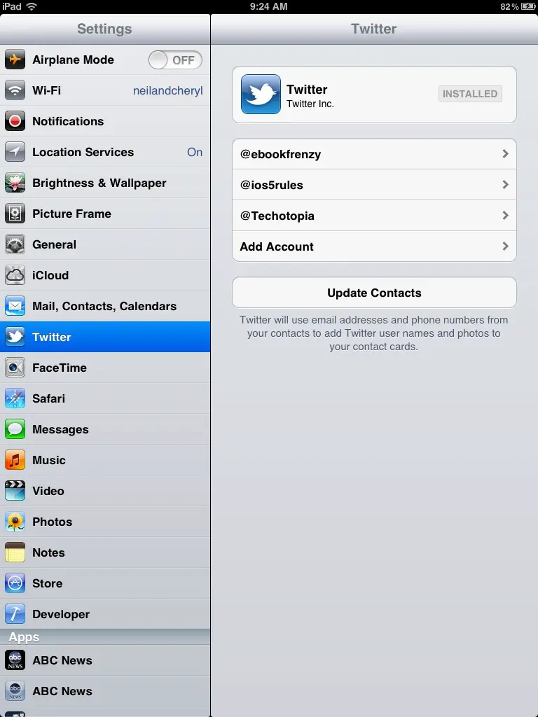 Ios Settings Application