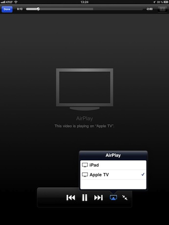 Ipad Video Player Controls
