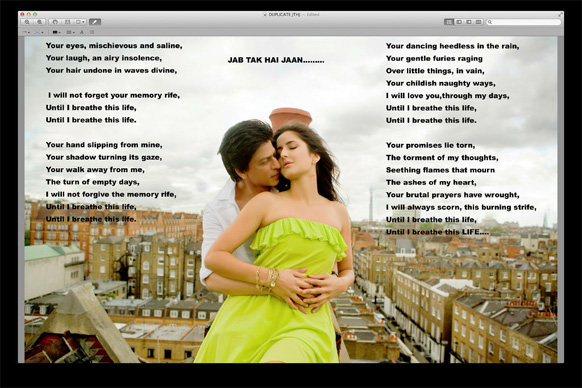 Jab Tak Hai Jaan Poem In Bengali