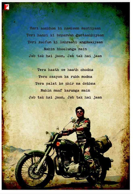 Jab Tak Hai Jaan Songs Lyrics English