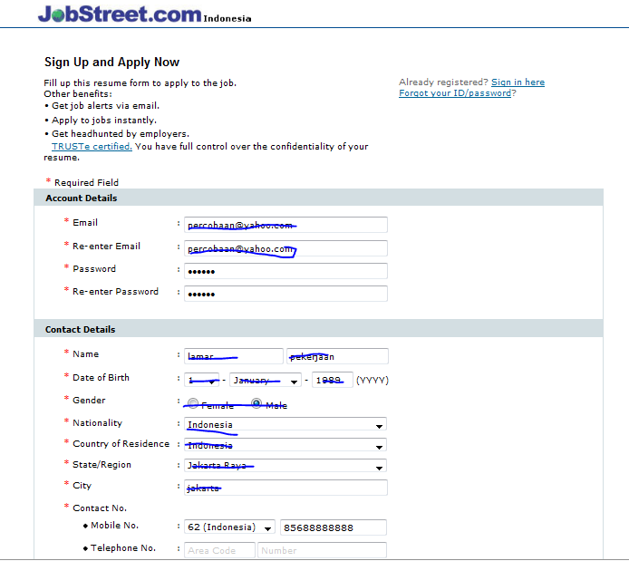 Jobstreet Resume