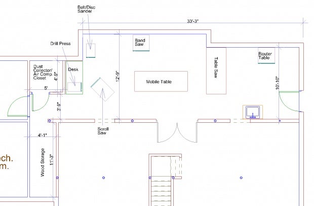 Joinery Workshop Layout