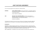 Joint Venture Agreement