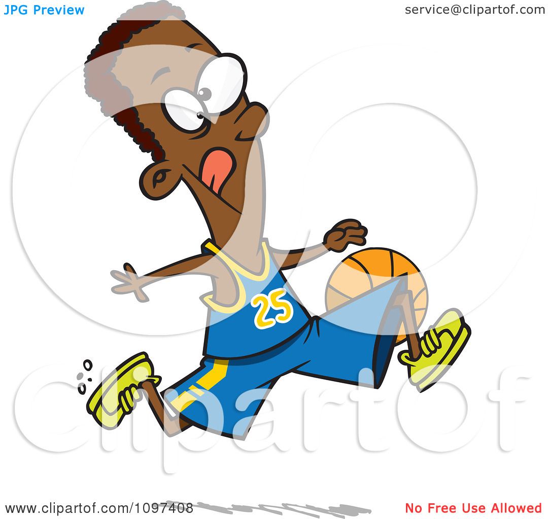 Kids Playing Basketball Clipart