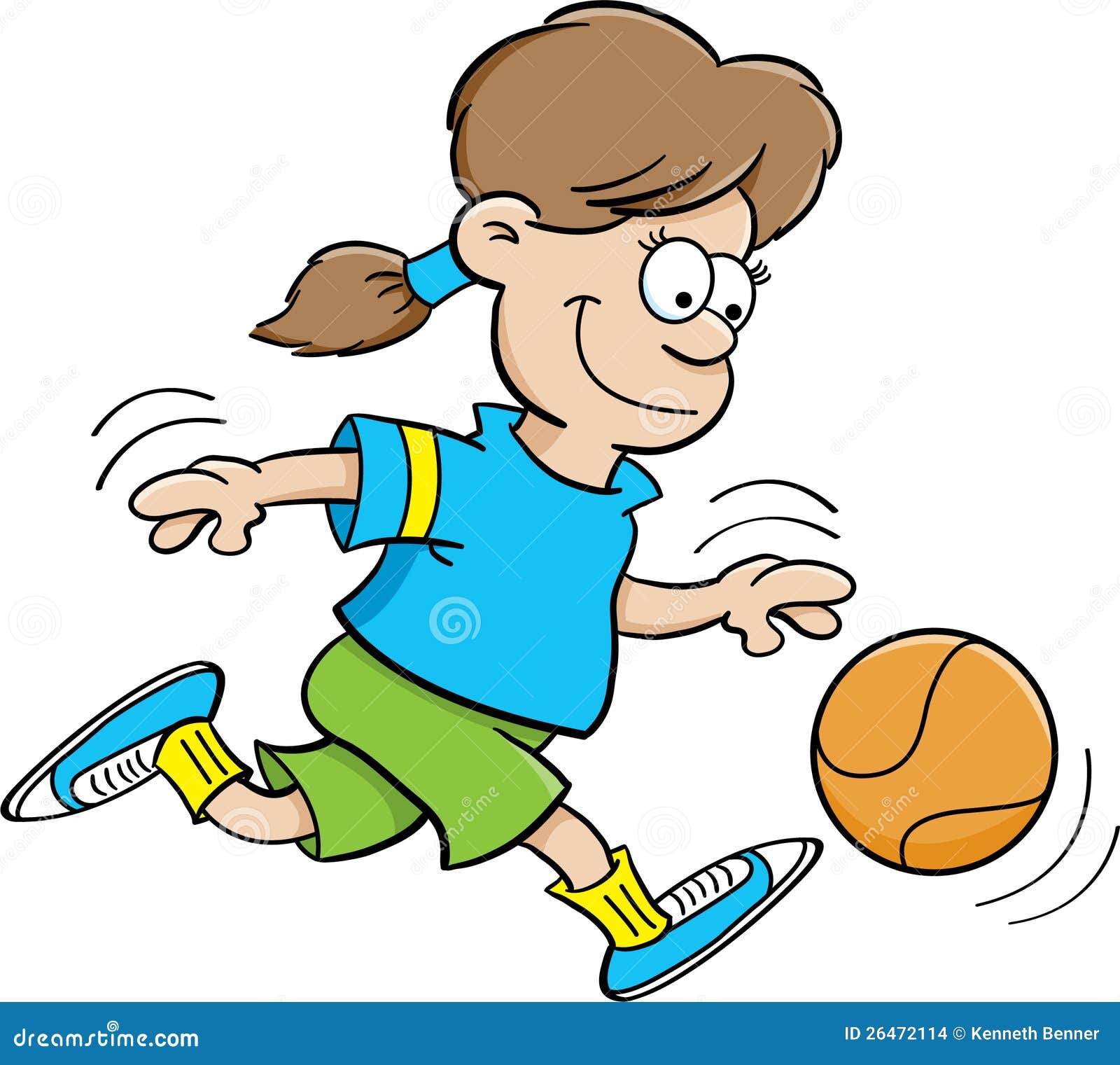 Kids Playing Basketball Clipart