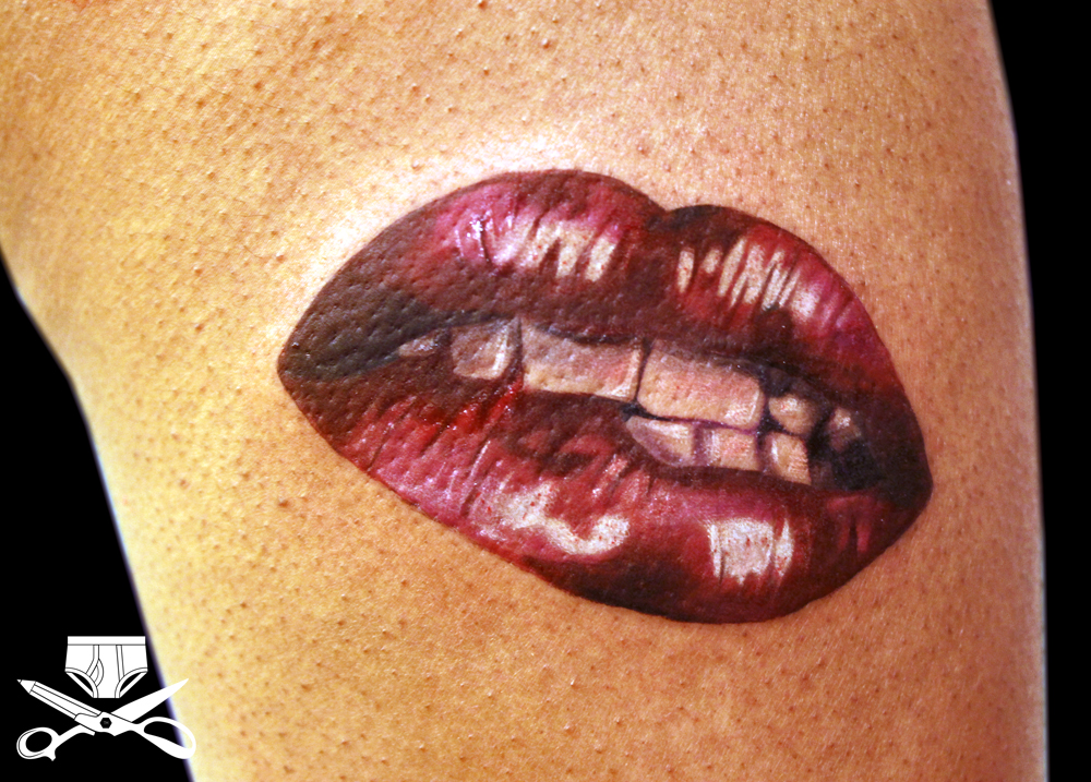 Kiss Lips Tattoos