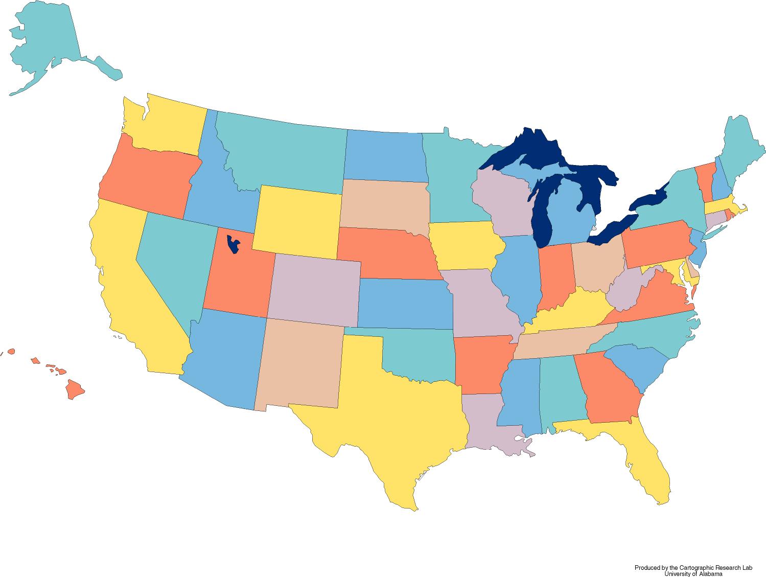 Large Usa Map Outline