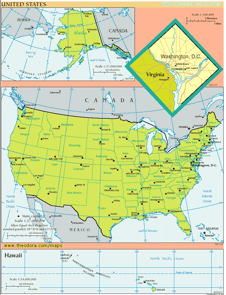 Large Usa States Map