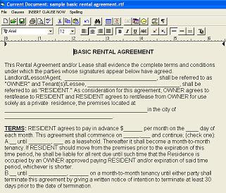 Lease Agreement Template Free Pdf